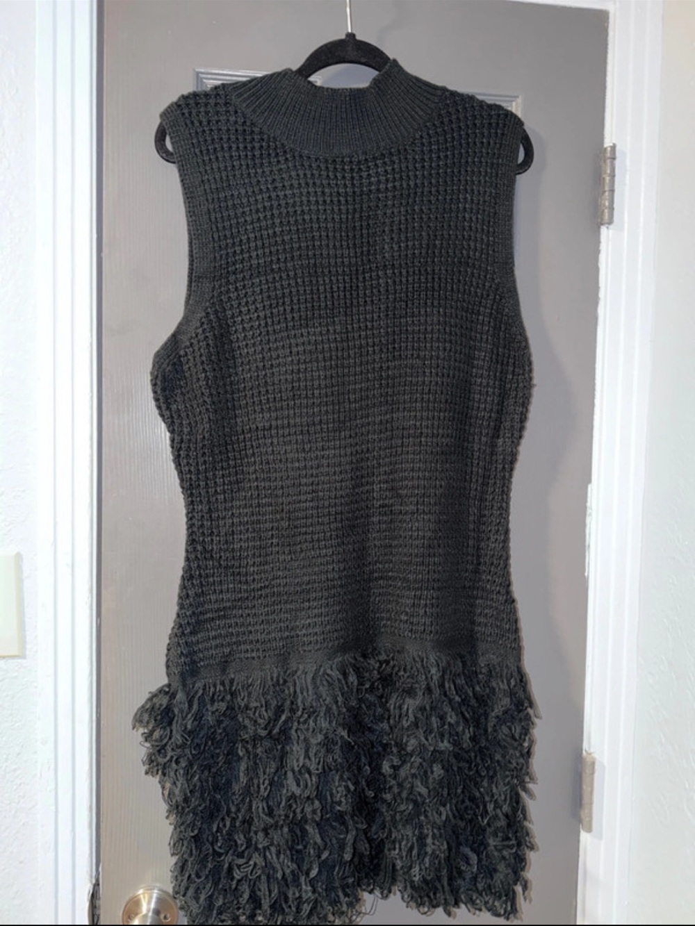 Black sweater dress